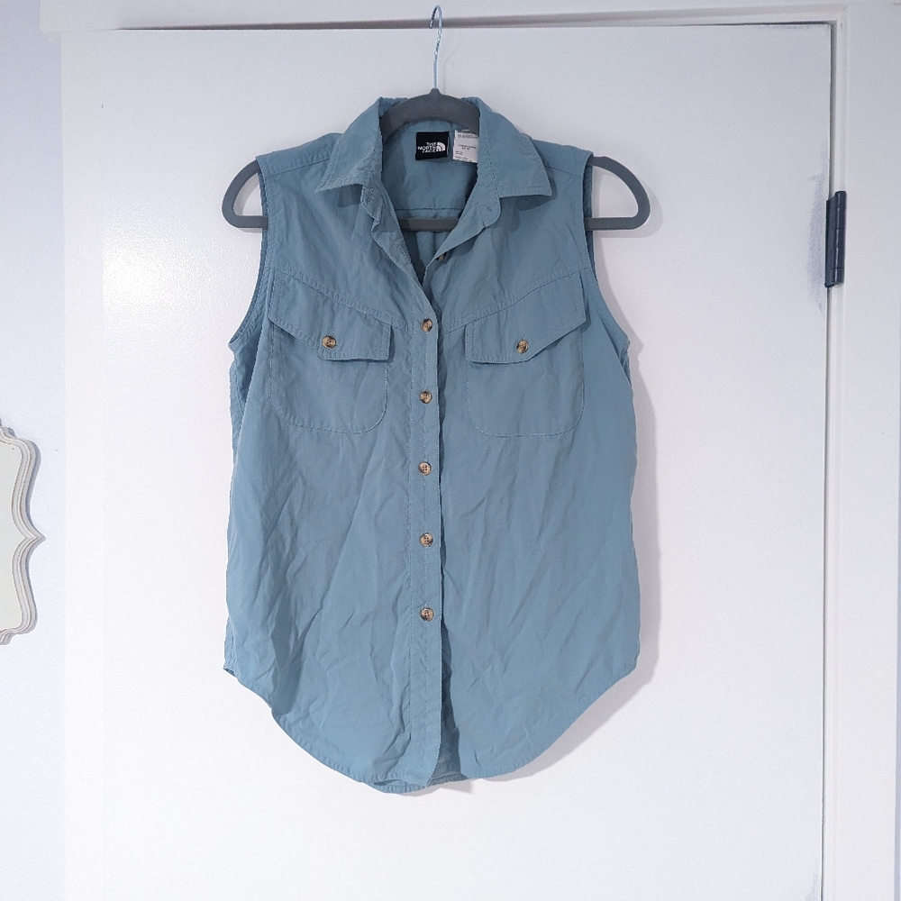 The North Face Women's Sleeveless Camping Outdoor Top, Blue, Size XS - Picture 3 of 8